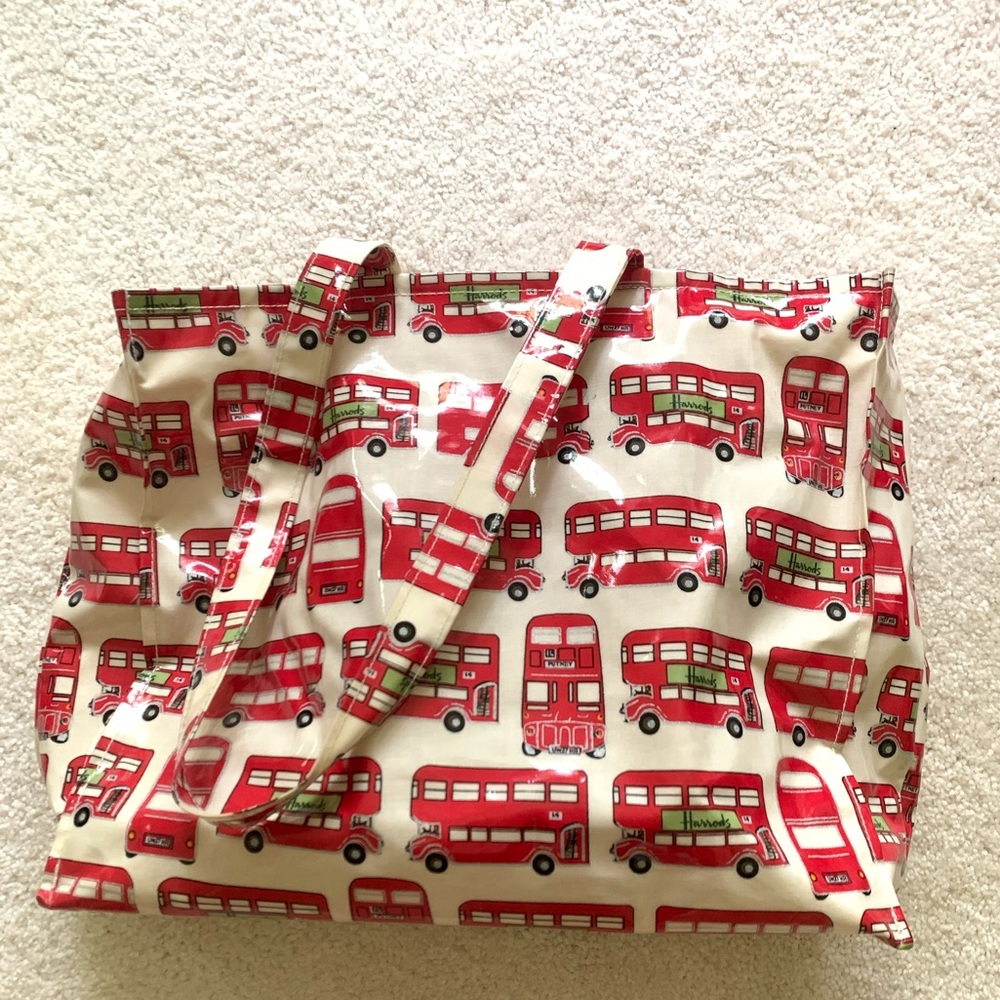Harrods Red London Bus tote!